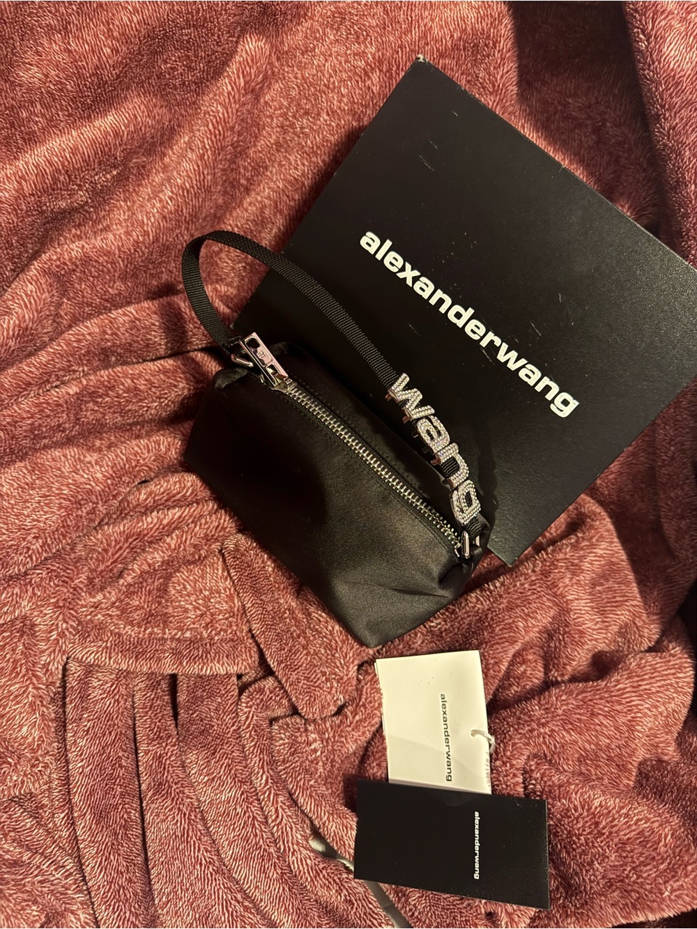 Alexander Wang Black Purse with Logo Charm